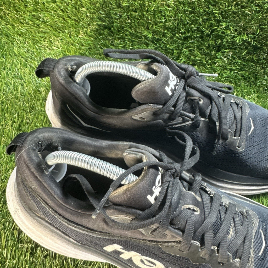 HOKA Bondi 8 Running Shoes Black Lightweight & Comfortable Men's Size 9.5 US