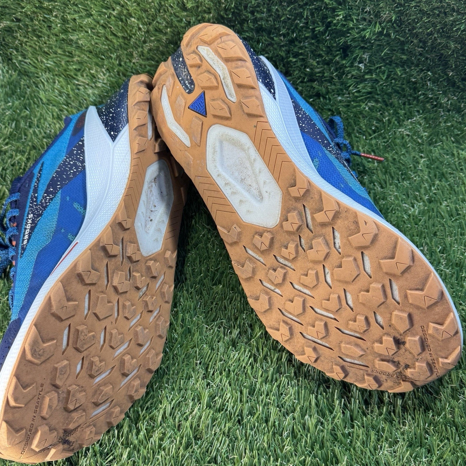 Brooks Divide 3 Running Trail Hiking Blue Teal 1103811D490 Men's Sz 9.5D