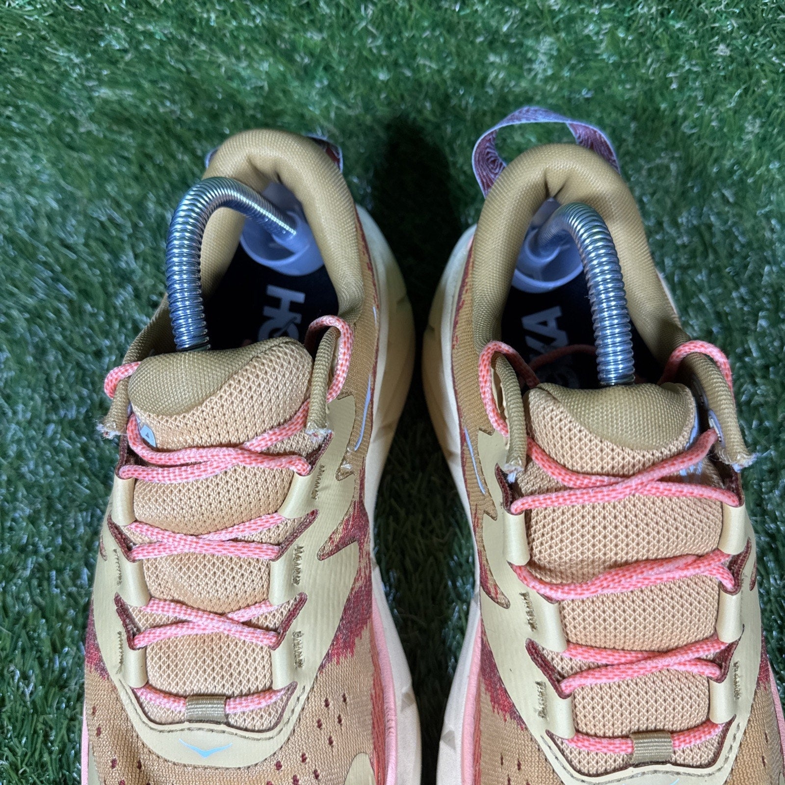 USA 8B Women's Hoka One One Skyline Float X Yellow Orange 1143430