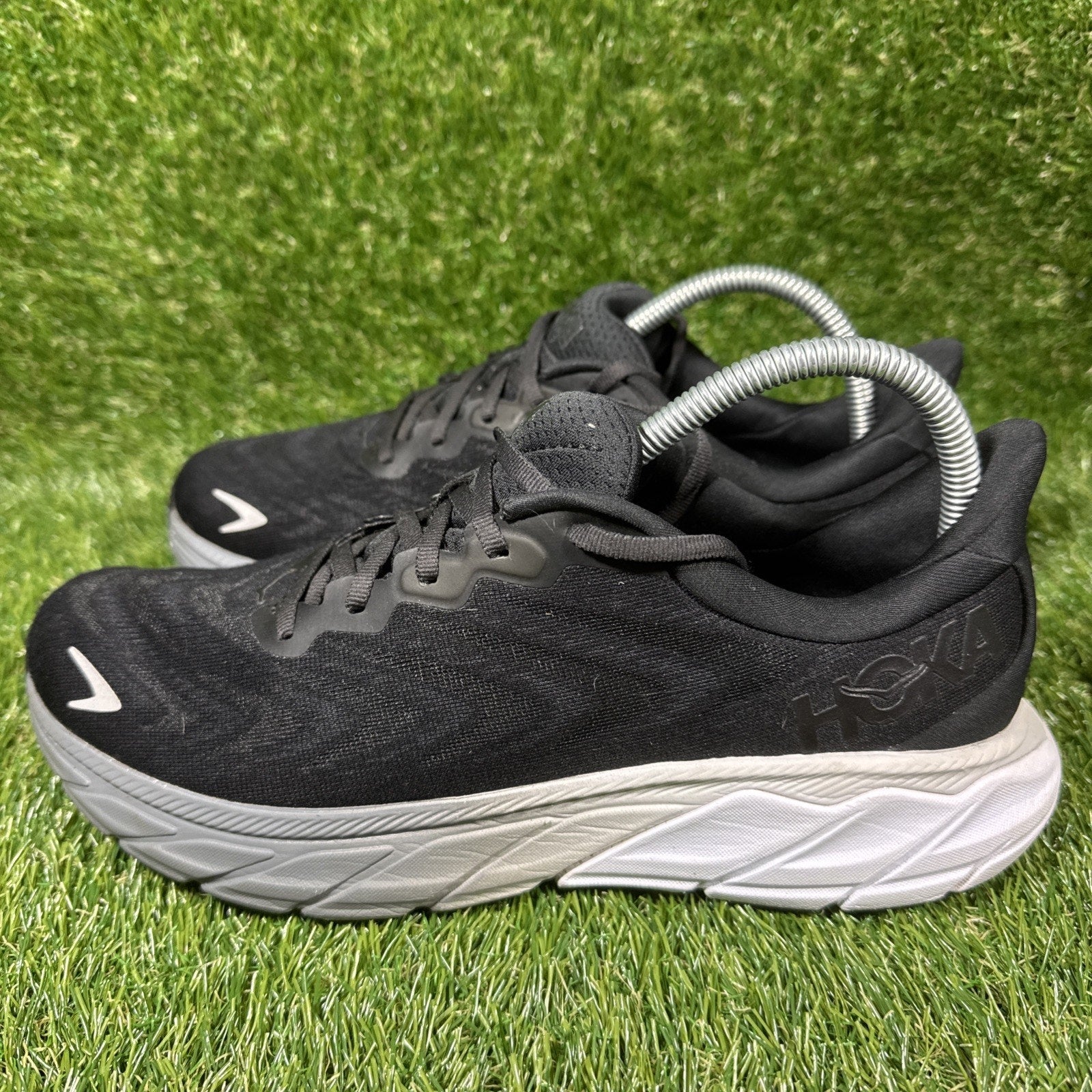 Hoka One One Women Arahi 6 1123195 BWHT Black Running Shoes Sneakers Size 10B