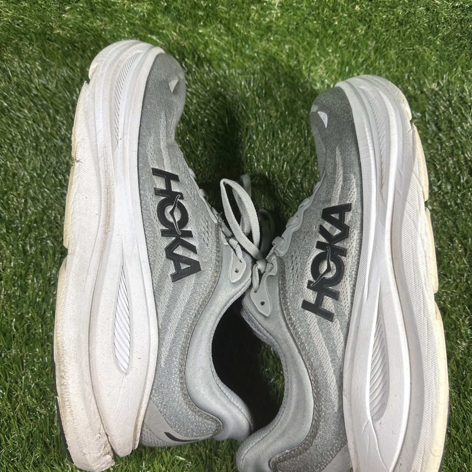 Hoka One One BONDI 9 1162015 GCTC Men's 10 X-Wide (4E) Running Shoes Gray