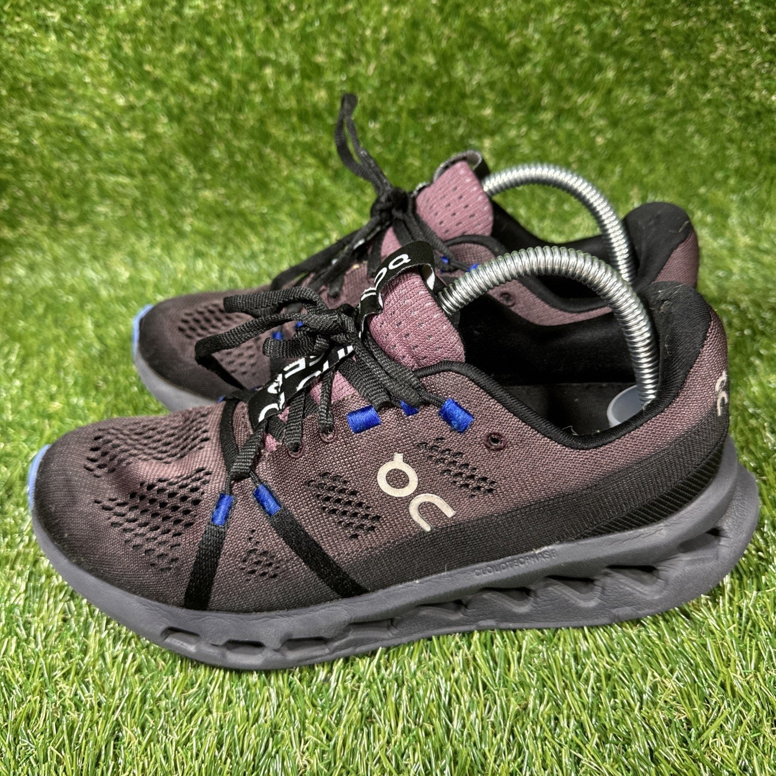 On Cloudsurfer 3WD10441509 Black Cobalt Running Shoes Sneakers Women's Size 7.5