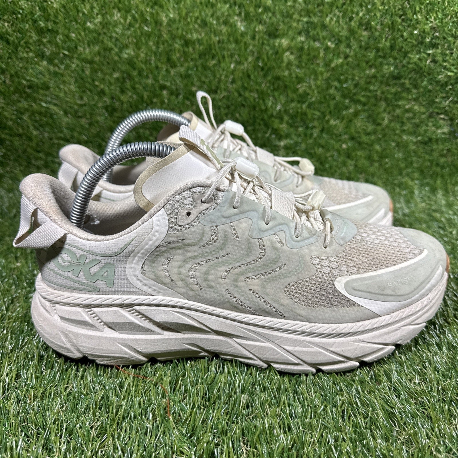 Hoka One One Clifton LS x Satisfy Low Celadon Tint - 1143450-CTWW Size W9 Men 8