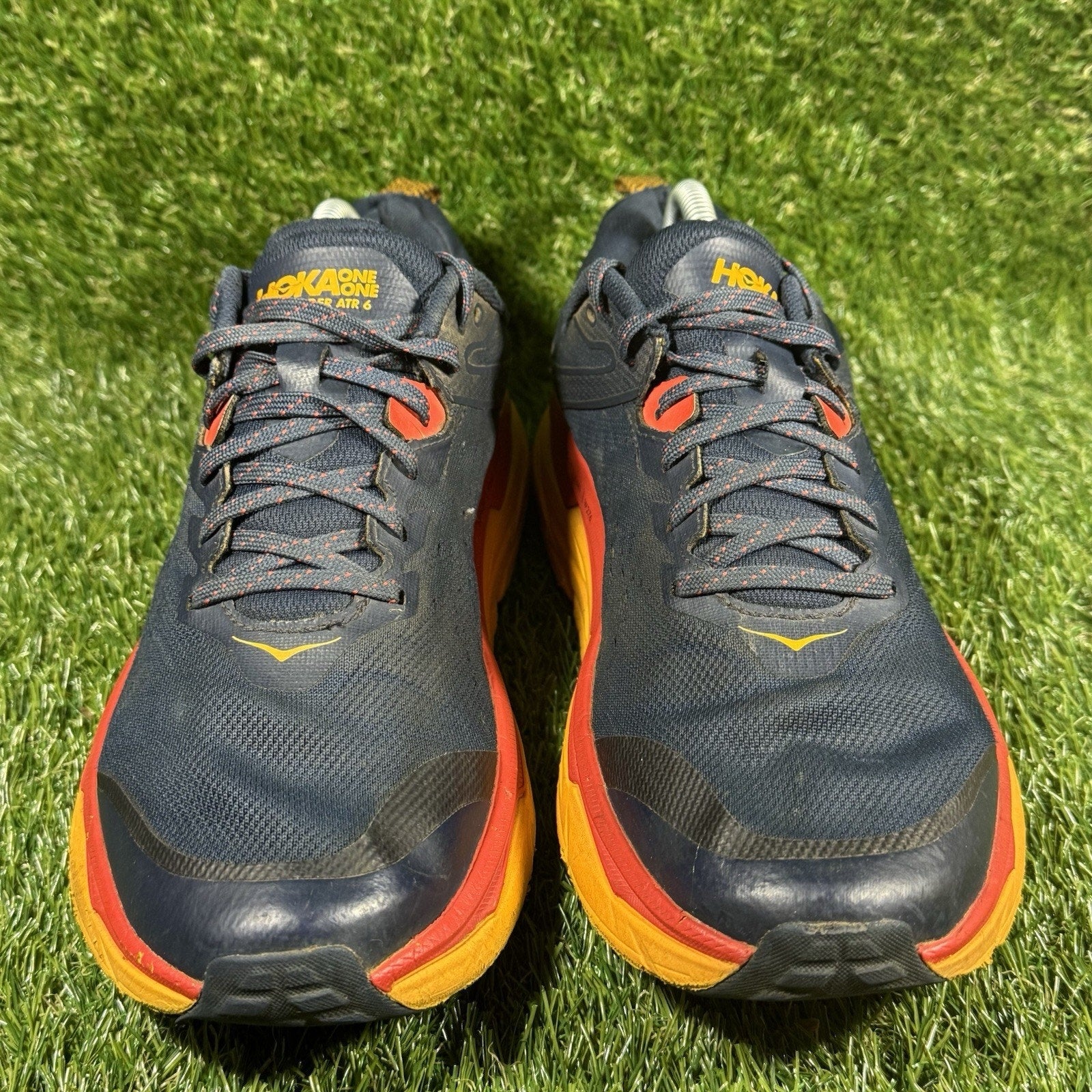 Hoka One One Challenger ATR 6 Men's Shoes Size 9.5D Outer Space/Radiant Yellow