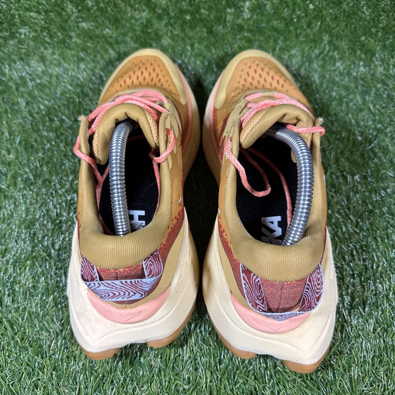 USA 8B Women's Hoka One One Skyline Float X Yellow Orange 1143430