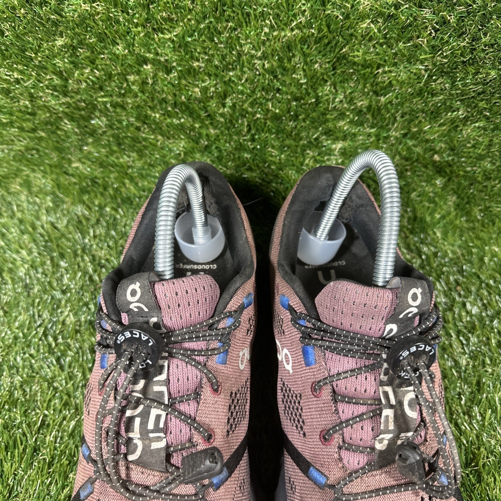 On Cloudsurfer 3WD10441509 Women 8.5 Running Shoes Black Cobalt Athletic Sneaker