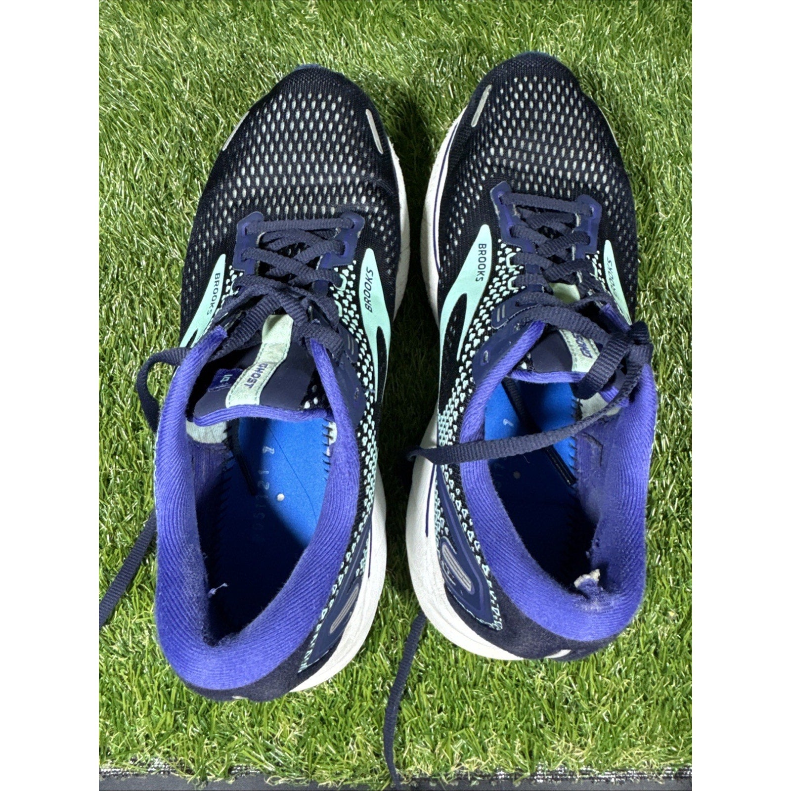 Brooks Womens Ghost 14 Blue 1203561D446 Running Shoes Sneakers 10.5 D Wide