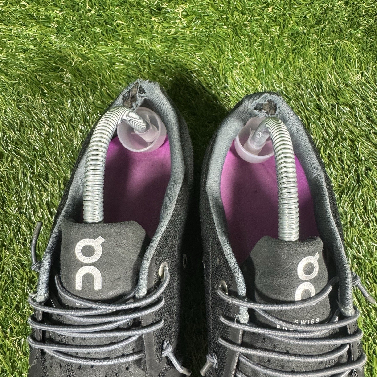 Womens On Cloud 5 Black Athletic Gym Road Running Sneakers Shoes Size 9