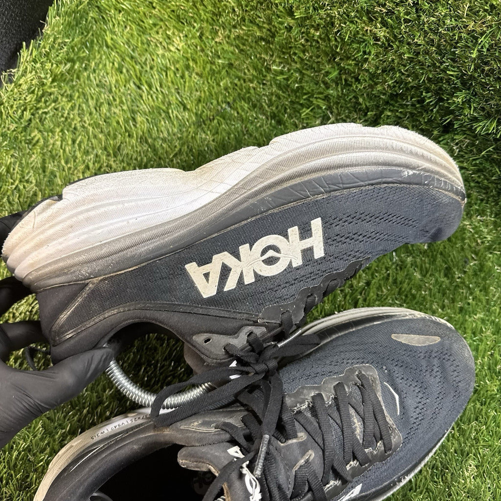 HOKA Bondi 8 Running Shoes Black Lightweight & Comfortable Men's Size 9.5 US