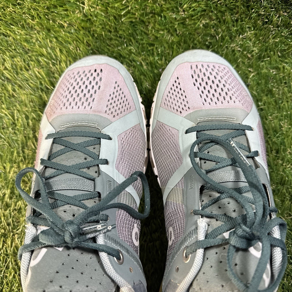 On Cloudflow Running Shoes Sea/Limelight Womens size 8 Comfort, Gym, Athleisure
