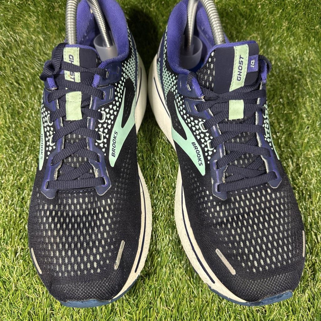 Brooks Womens Ghost 14 Blue 1203561D446 Running Shoes Sneakers 10.5 D Wide