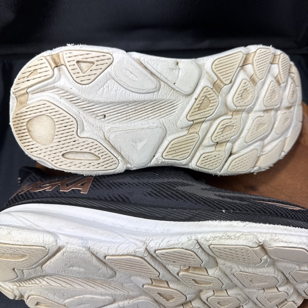 Size 11B W - Hoka One One Clifton 9 Black Rose Gold (Women's) - 1127896 BRGL