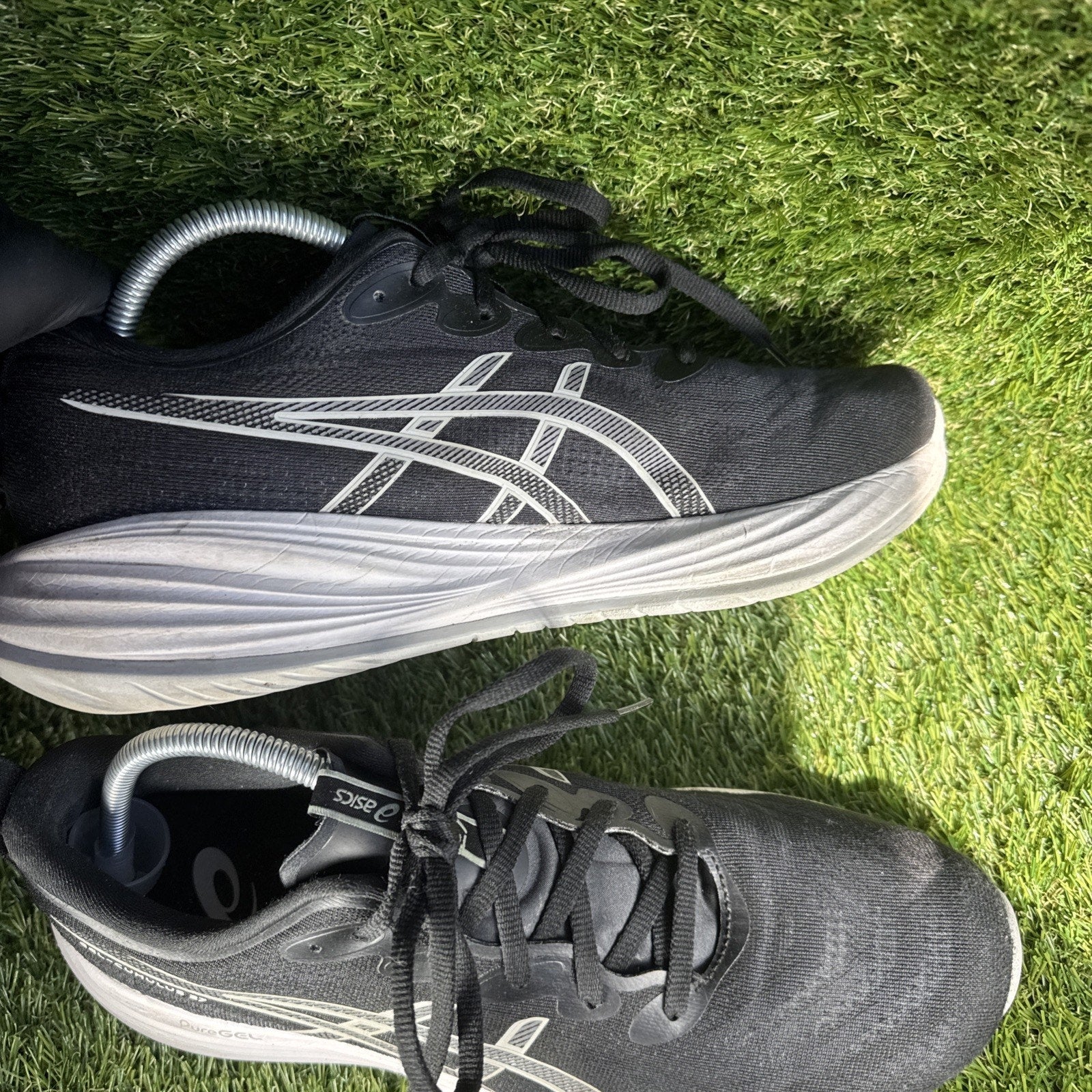 ASICS Gel Cumulus 27 Black Cool Grey Running Shoes Men’s US 11 1011B960