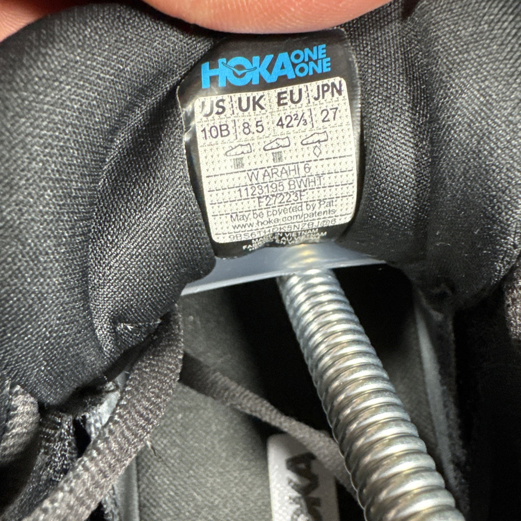 Hoka One One Women Arahi 6 1123195 BWHT Black Running Shoes Sneakers Size 10B