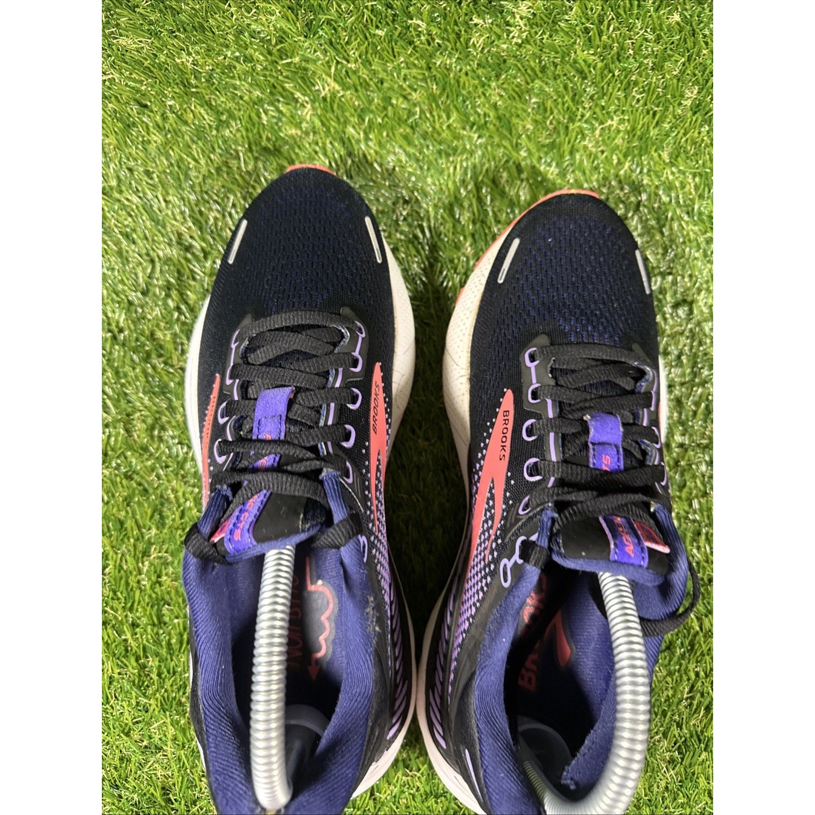 Brooks Adrenaline GTS 22 Women 8.5 Shoe Black Purple Running Sneaker 1203531B080