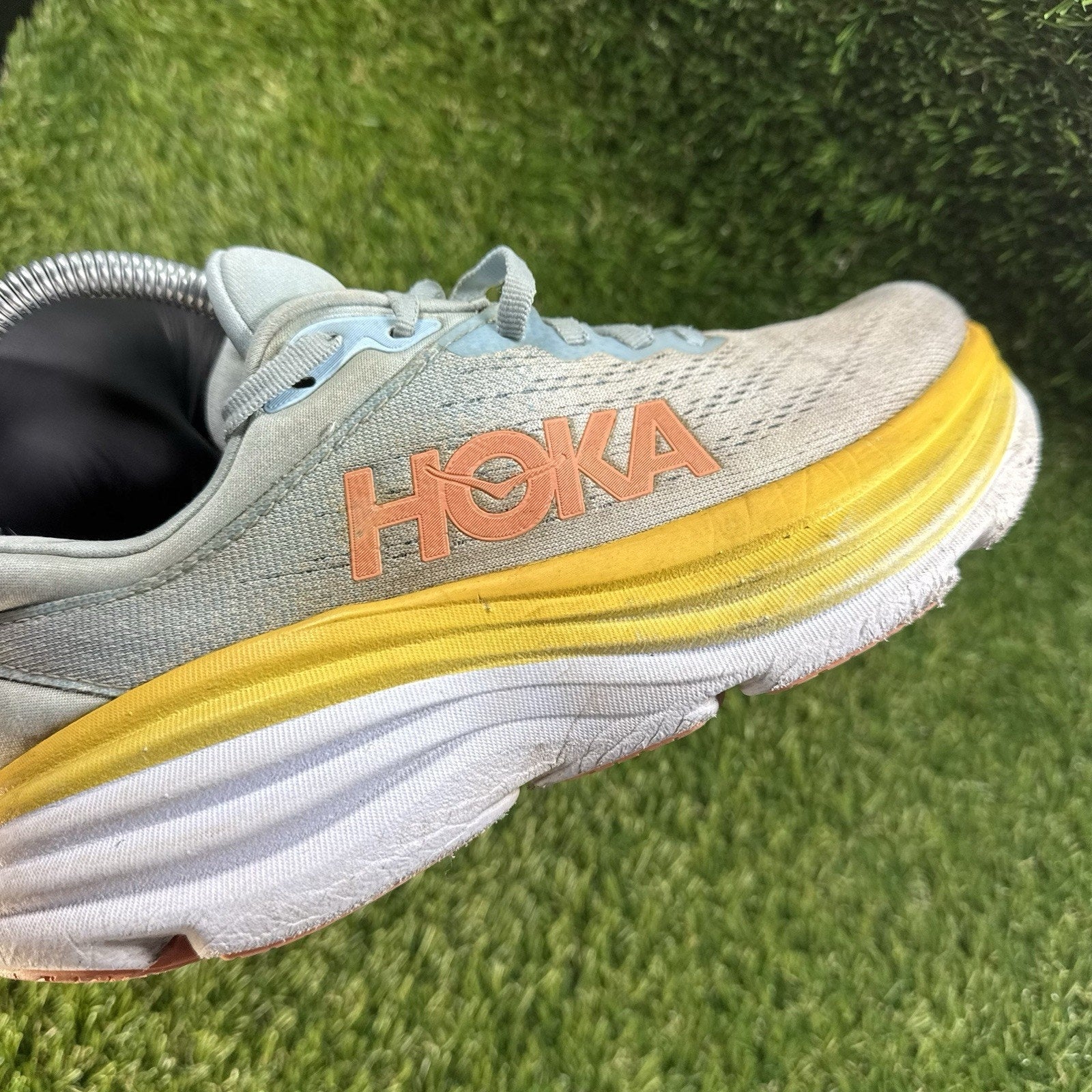Hoka One One Bondi 8 Running Athletic Shoes Summer Song Women's size 6.5 B