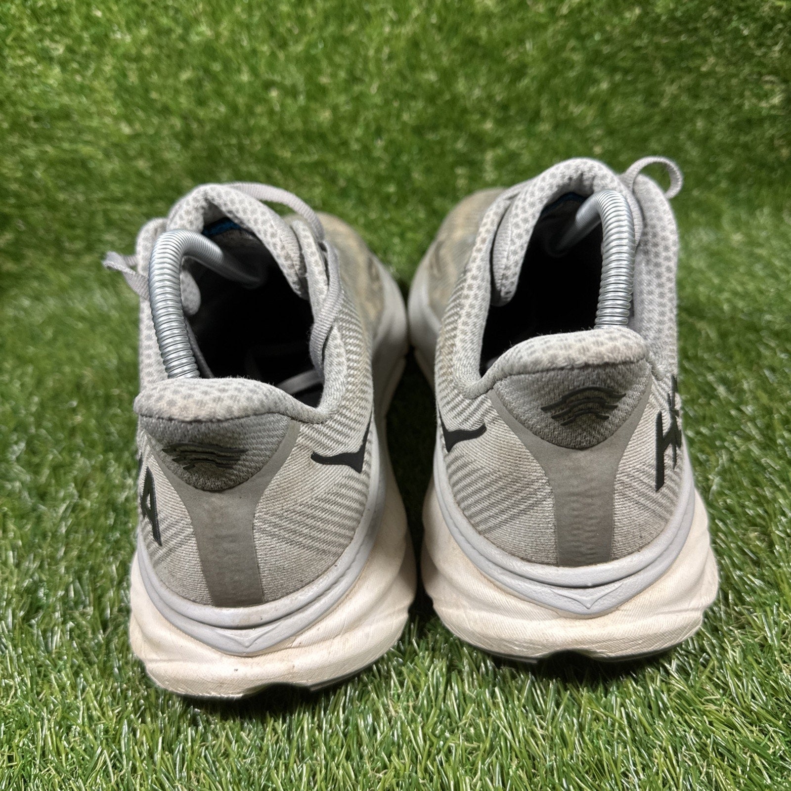 Hoka One One Mens Clifton 9 1127895 HMBC Gray Running Shoes Sneakers Size 10.5 D