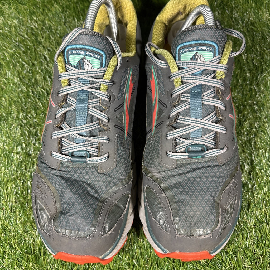 Altra Lone Peak 3 Zero Drop Trail Running Shoe Gaiter Trap Green Sz 10.5 Womens