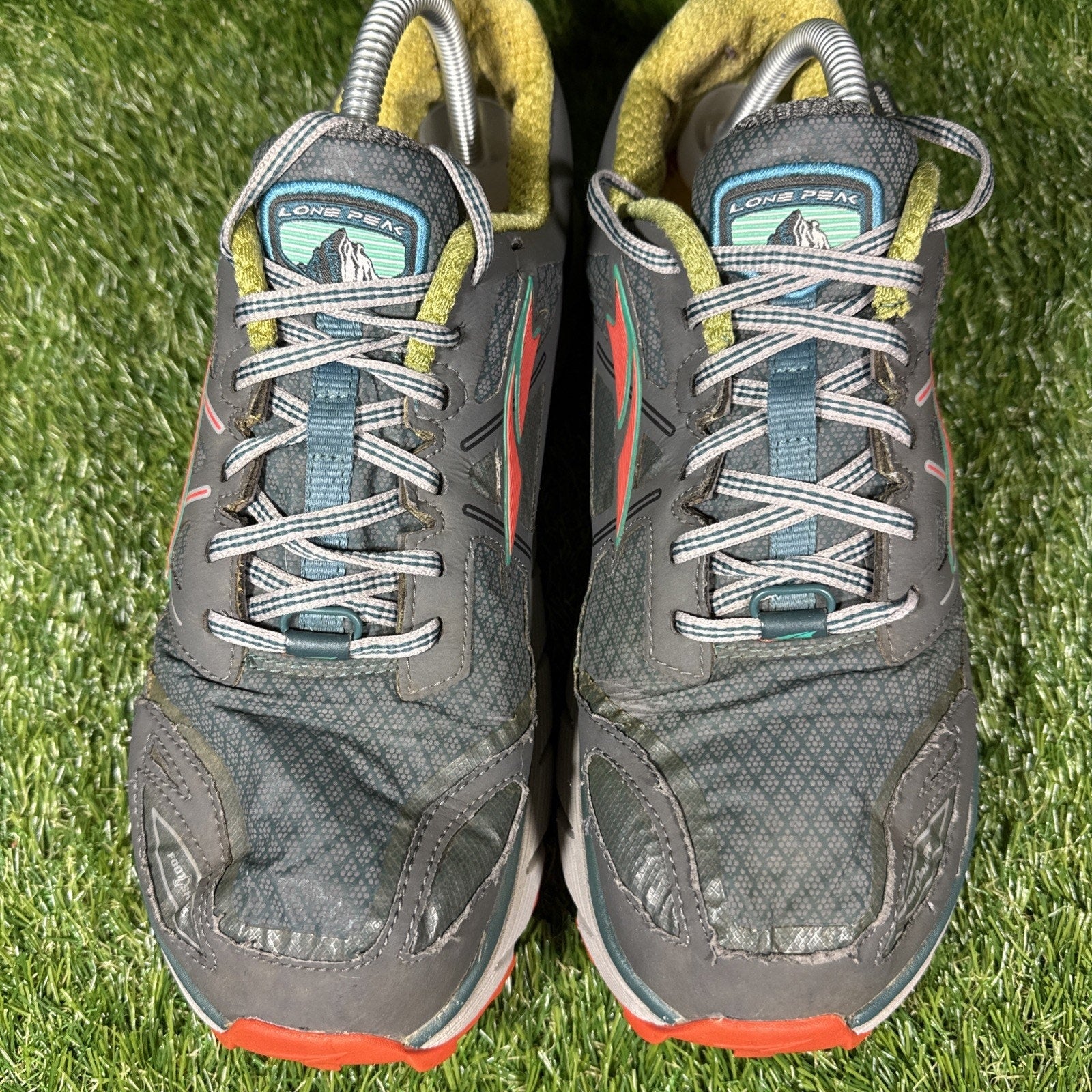 Altra Lone Peak 3 Zero Drop Trail Running Shoe Gaiter Trap Green Sz 10.5 Womens