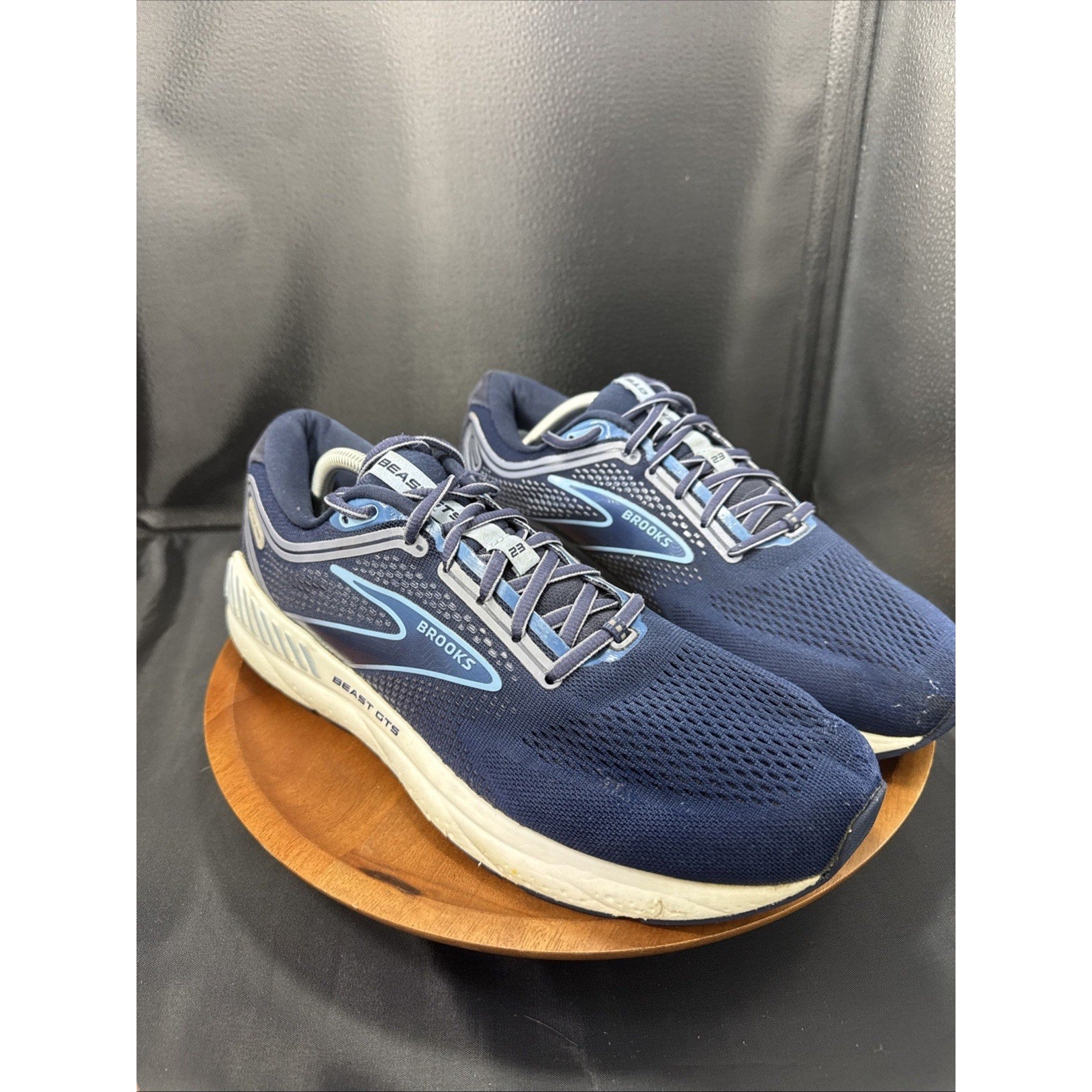 Brooks Beast GTS 23 Mens Size 12 Blue White Athletic Running Shoes Sneakers