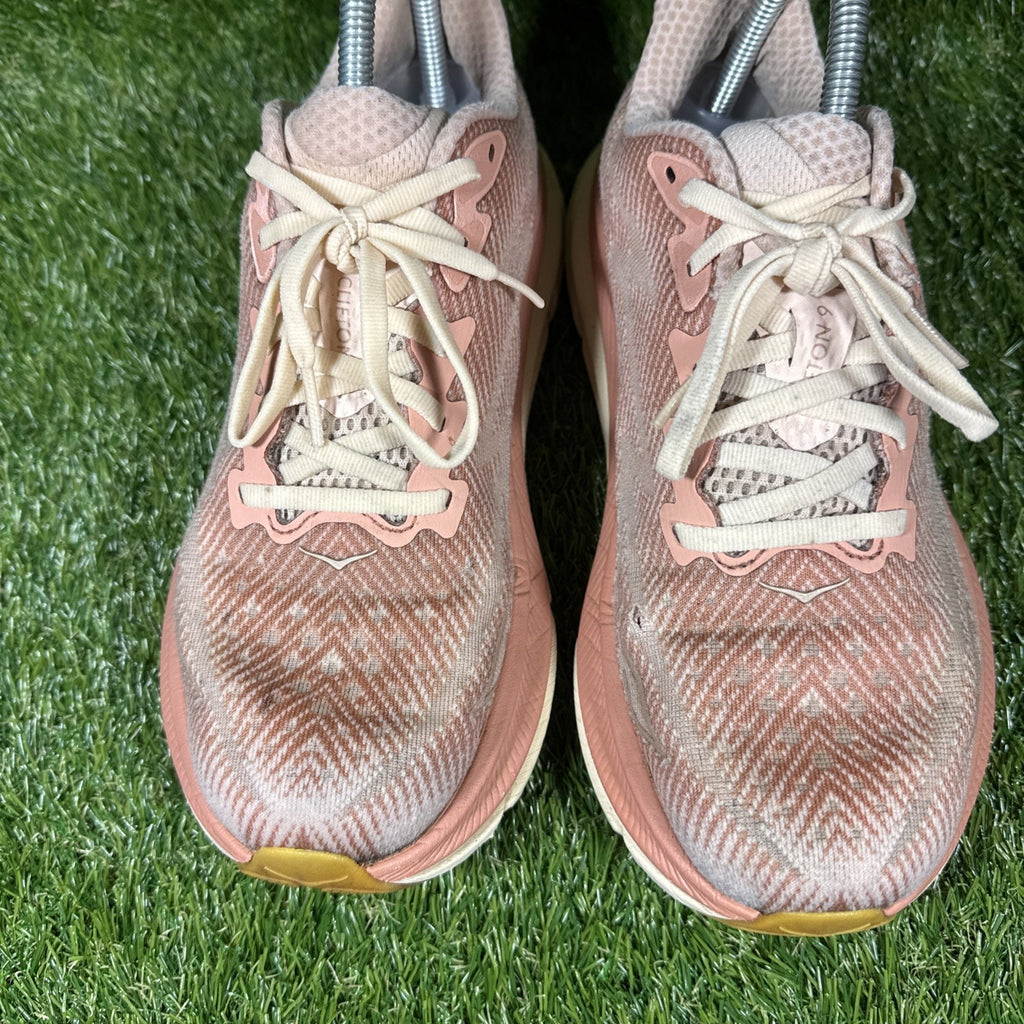 Hoka One One Clifton 9 Sandstone Pink Women's Running Shoes Size 9B 1127896SNC