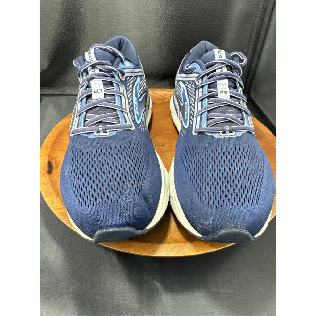 Brooks Beast GTS 23 Mens Size 12 Blue White Athletic Running Shoes Sneakers