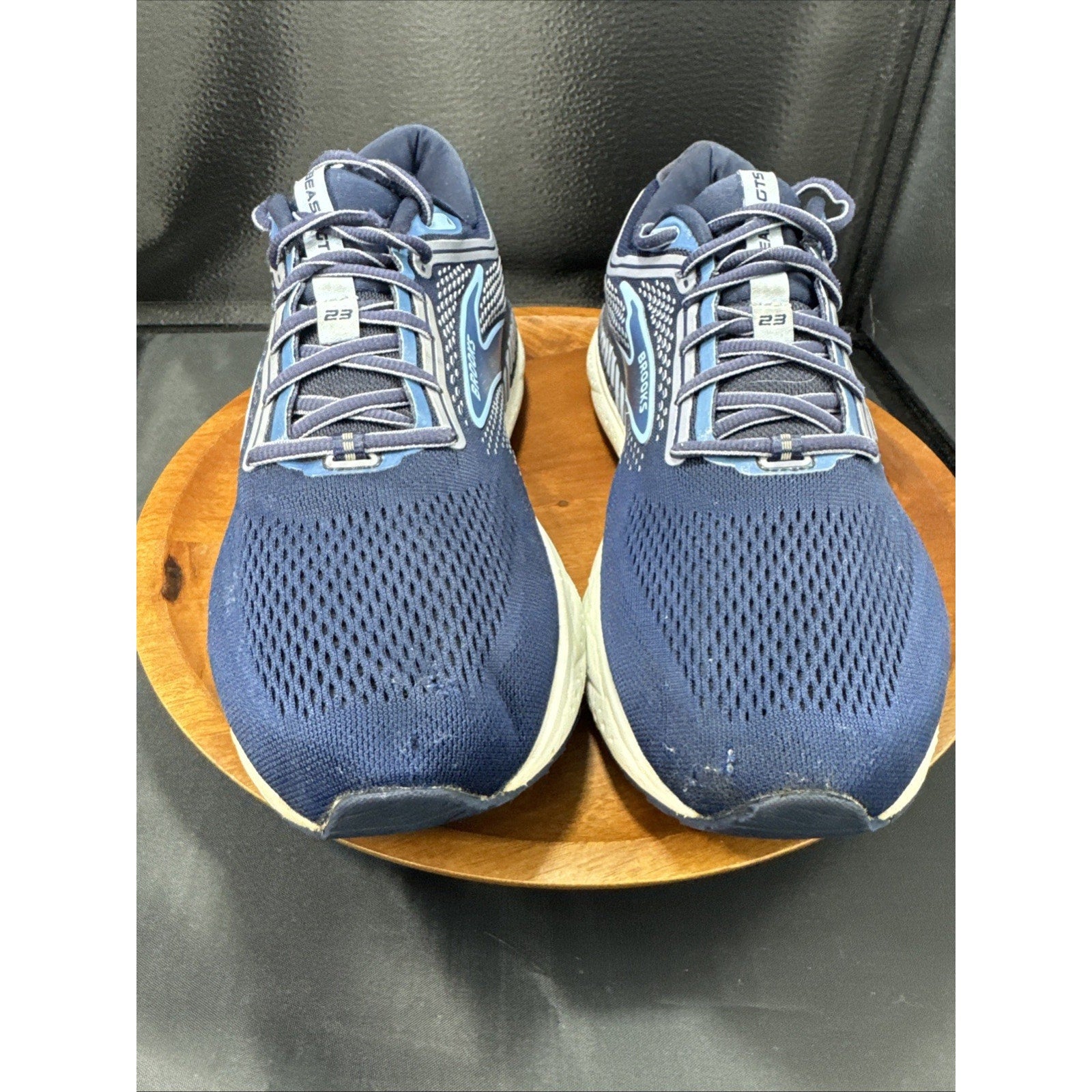 Brooks Beast GTS 23 Mens Size 12 Blue White Athletic Running Shoes Sneakers