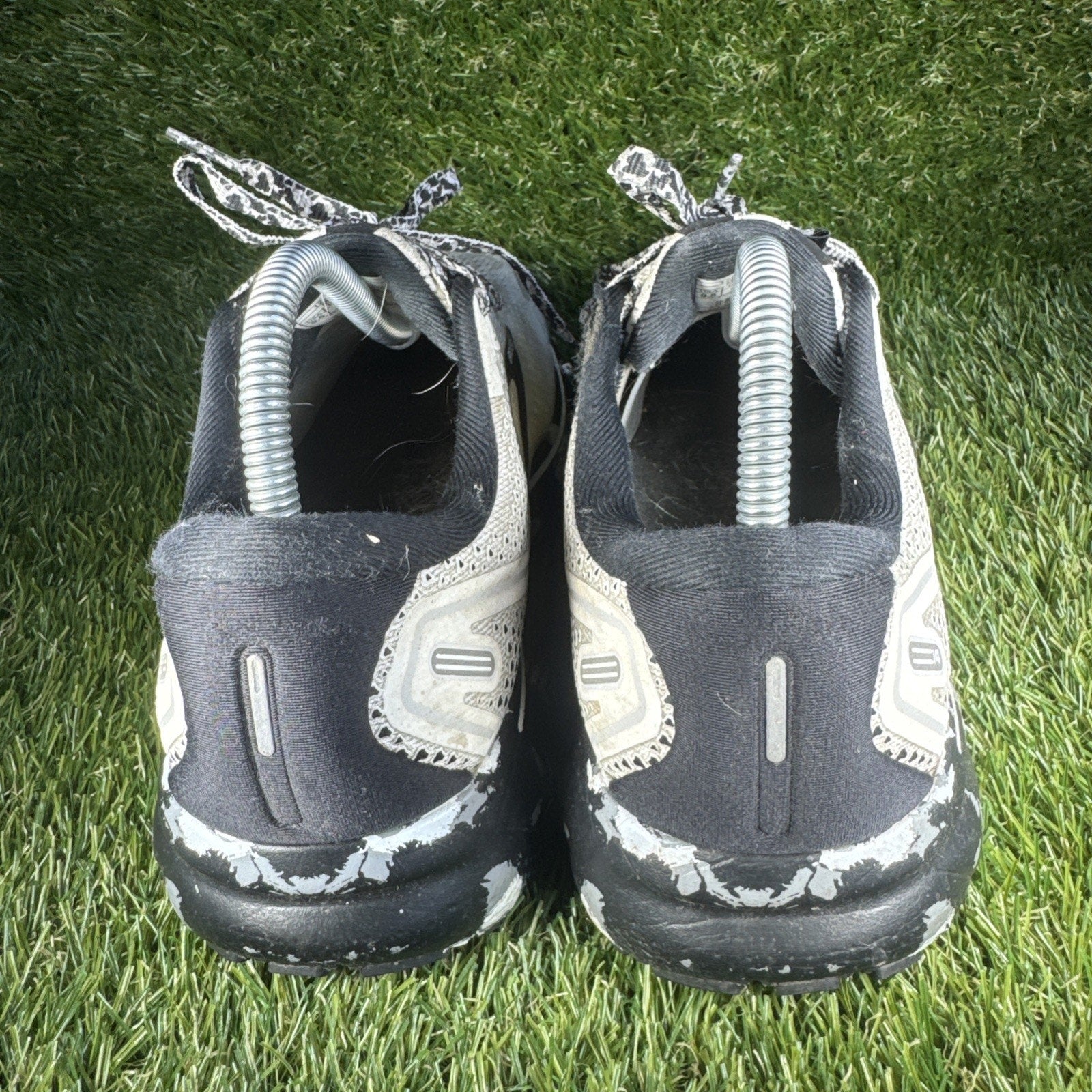 Brooks Ghost 14 Womens Size 9.5 White Black Camo Athletic Running Shoes Sneaker