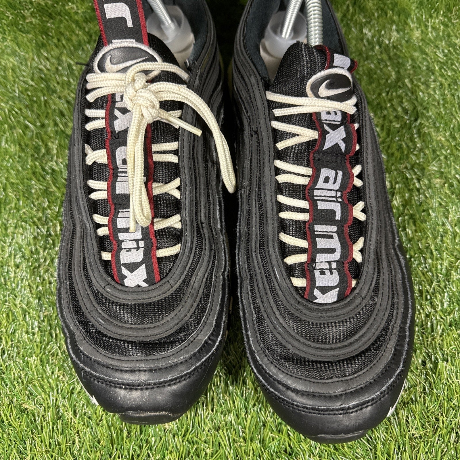 Nike Men’s Air Max 97 Black White Red Sneakers Size 12 312834-008