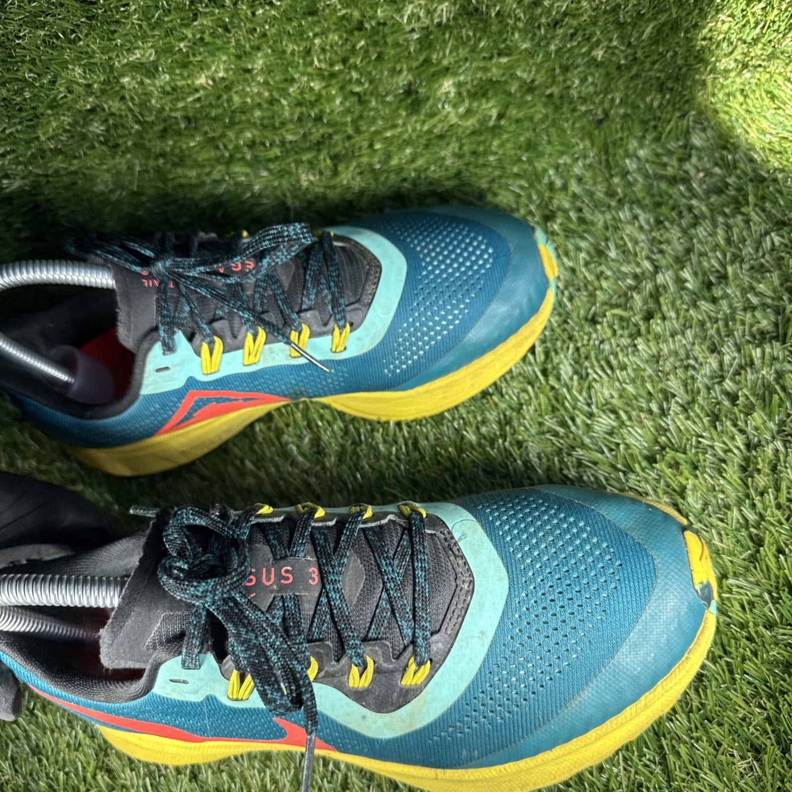 Nike Air Zoom Pegasus 36 Trail Shoes Women Size 6.5 Teal Blue Sneaker AR5676-301