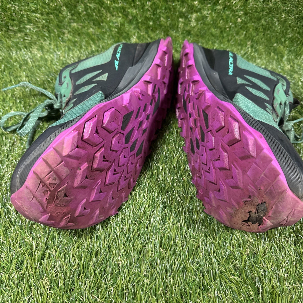 Altra Lone Peak 7 Trail Running Shoes Mens 8 Green Purple Athletic Sneakers