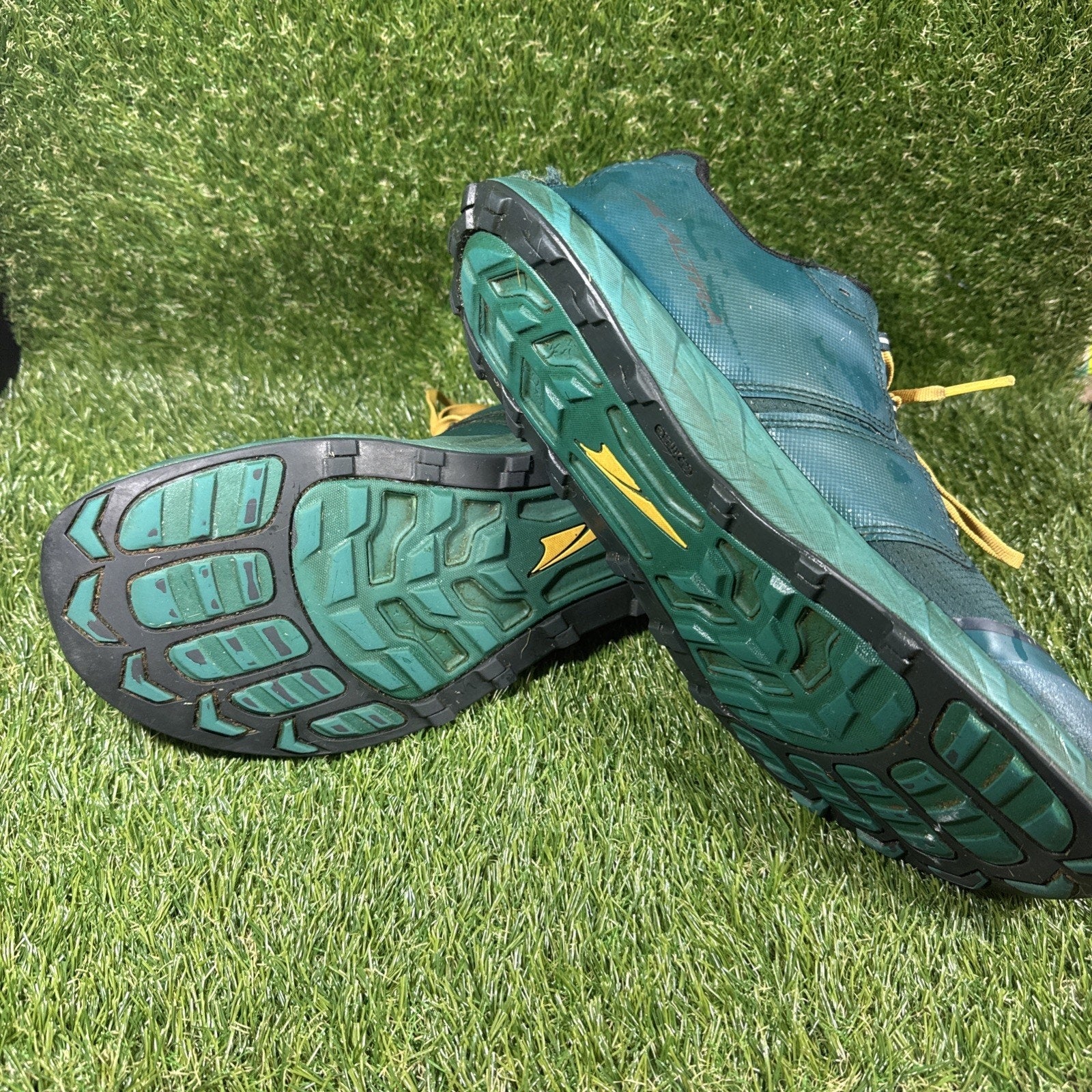 Altra Superior 5 Green Trail Running Shoes Men's Size 14 Teal Green Athletic