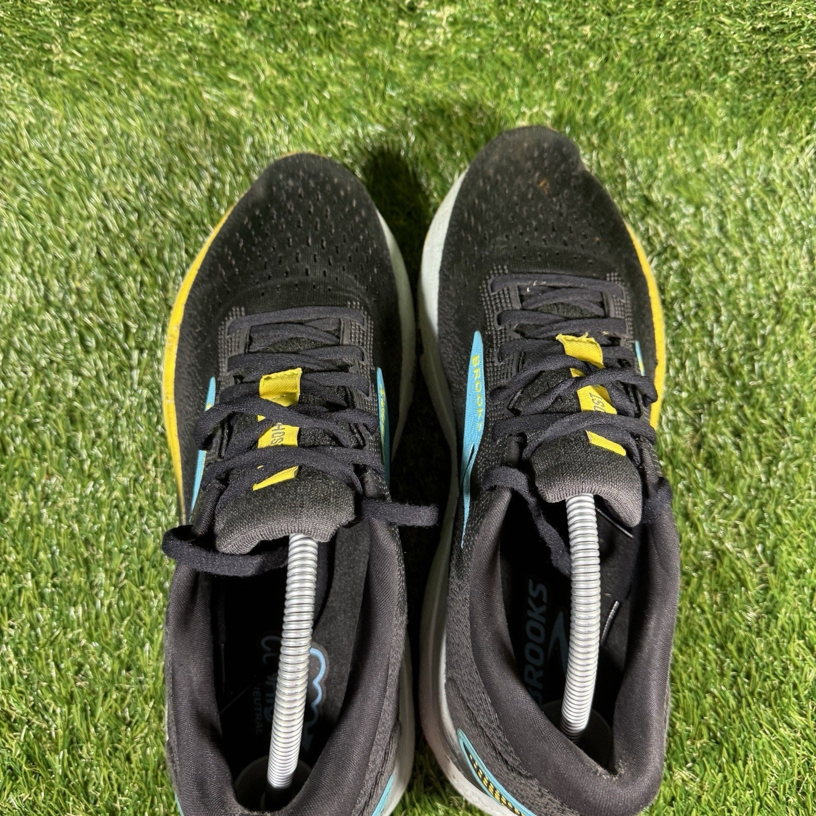 Brooks Ghost 16 Mens 11 Shoes Running Athletic Sneakers Shoes Size 11 Black Blue