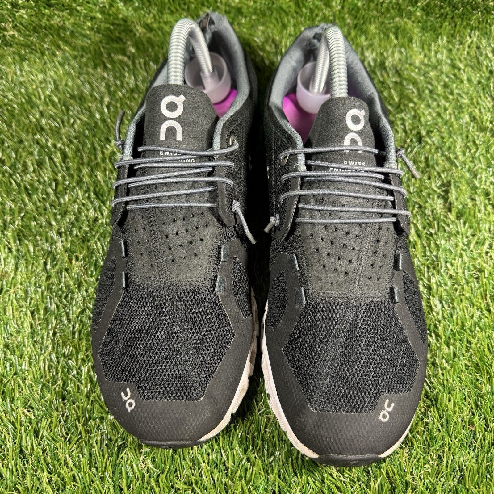 Womens On Cloud 5 Black Athletic Gym Road Running Sneakers Shoes Size 9