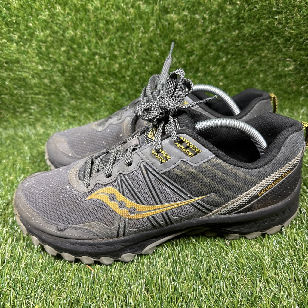 Womens Saucony Excursion TR14 size 9.5 Black Athletic Trail Running Shoes