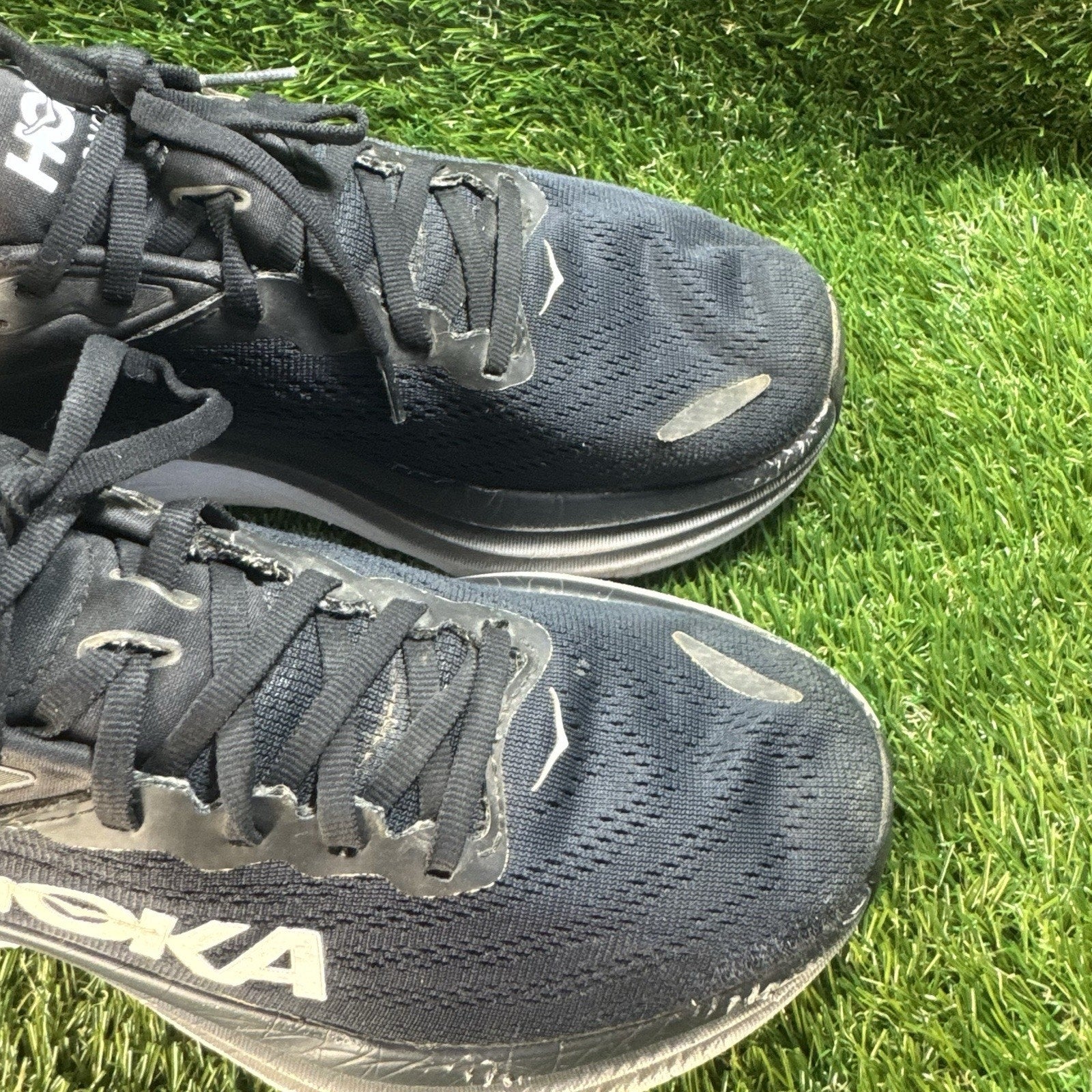HOKA Bondi 8 Running Shoes Black Lightweight & Comfortable Men's Size 9.5 US