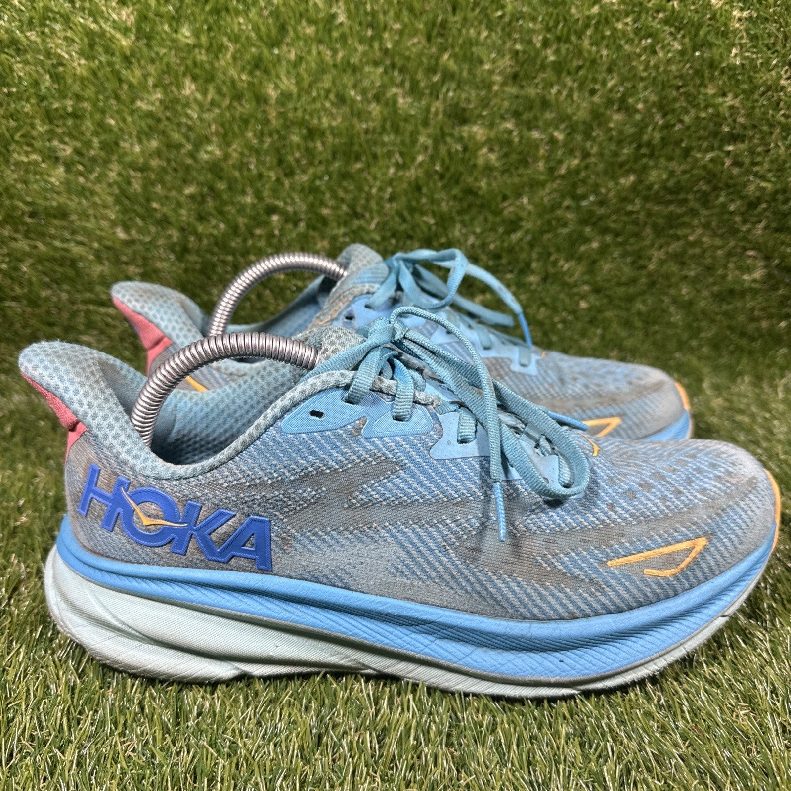 Hoka One One Women’s Clifton 9 Swim Day Cloudless Size 9.5B Blue Athletic Shoes