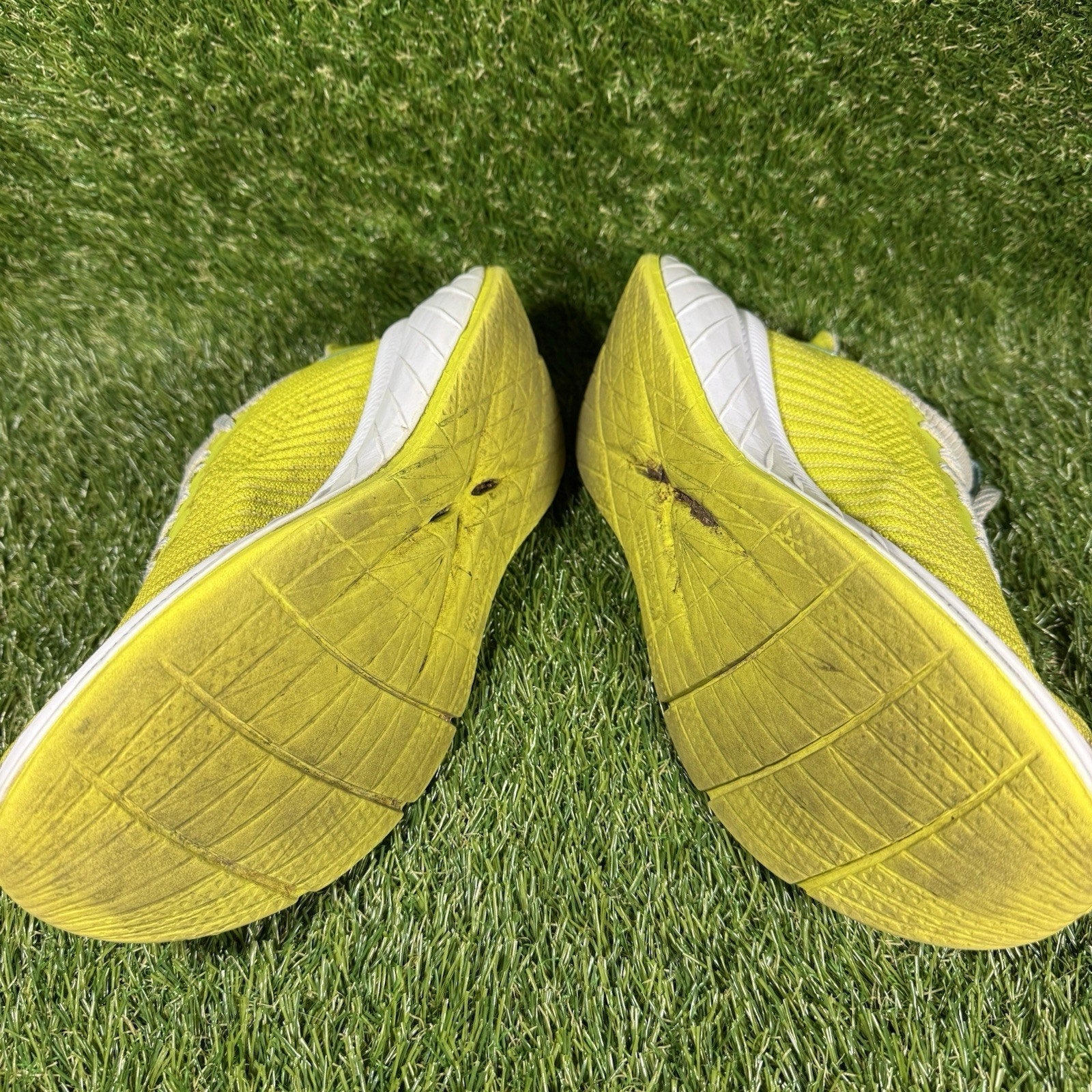 Size 7B- Hoka One One Carbon X Women’s Neon Yellow/White Sneakers Shoes