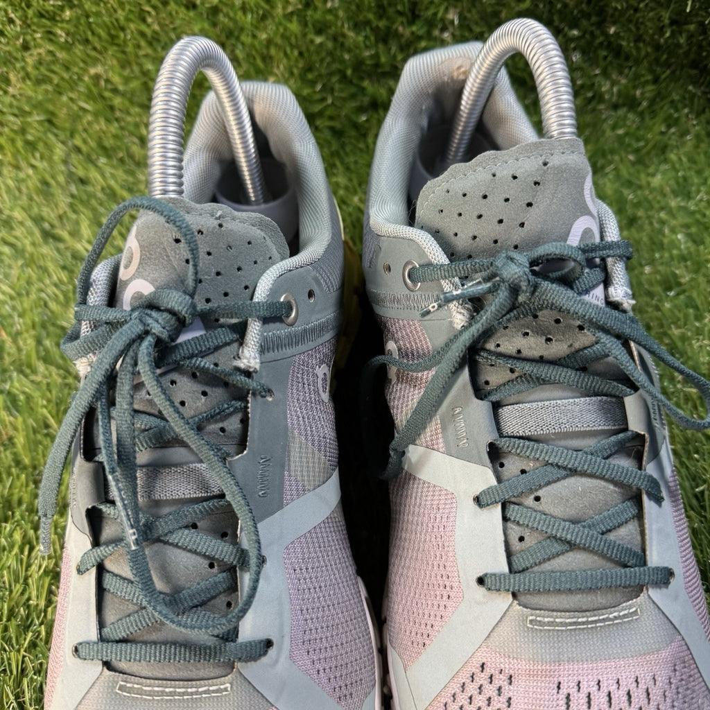 On Cloudflow Running Shoes Sea/Limelight Womens size 8 Comfort, Gym, Athleisure