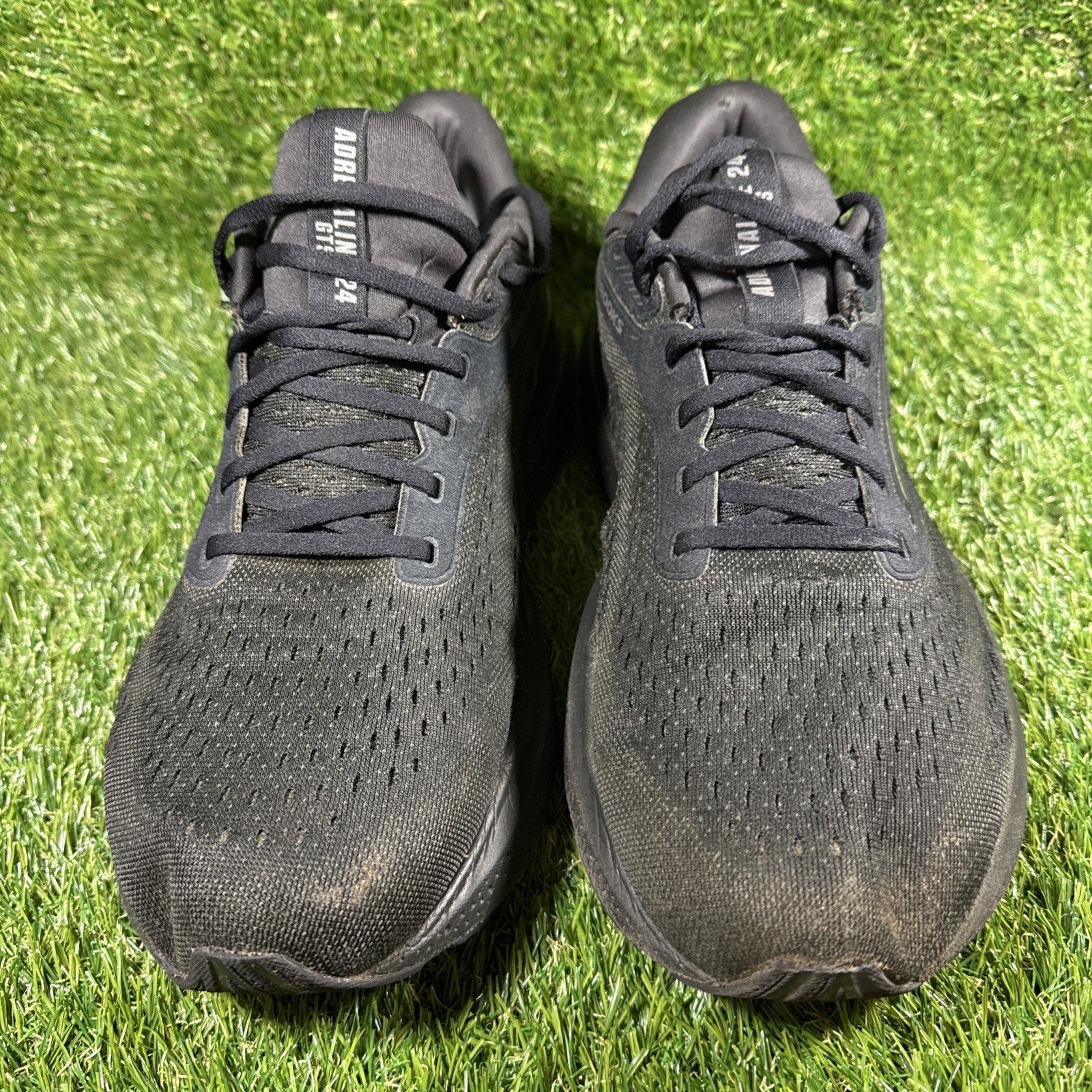 Brooks Adrenaline GTS 24 Black Ebony Mens Size 12 4E Running Shoes 1104374E020