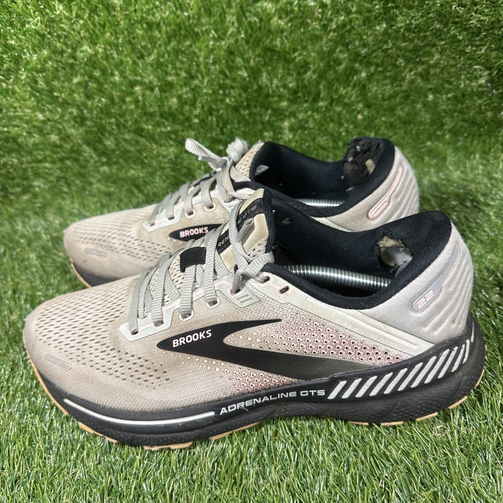 Brooks Adrenaline GTS 22 Shoes Womens Size 9 Gray Athletic Running