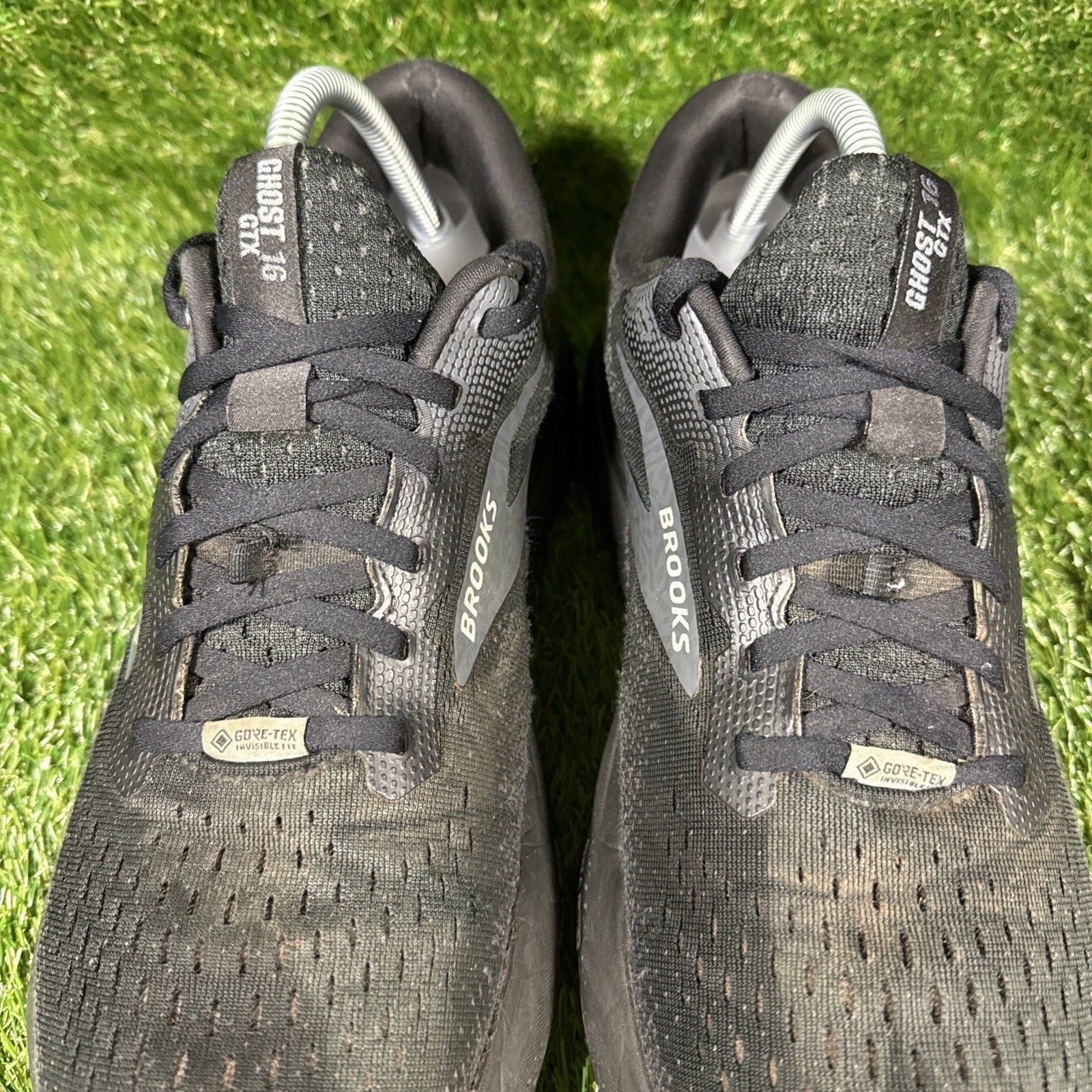 Brooks Ghost 16 GTX Mens Size 10.5 Black Athletic Running Walking Shoes Sneakers
