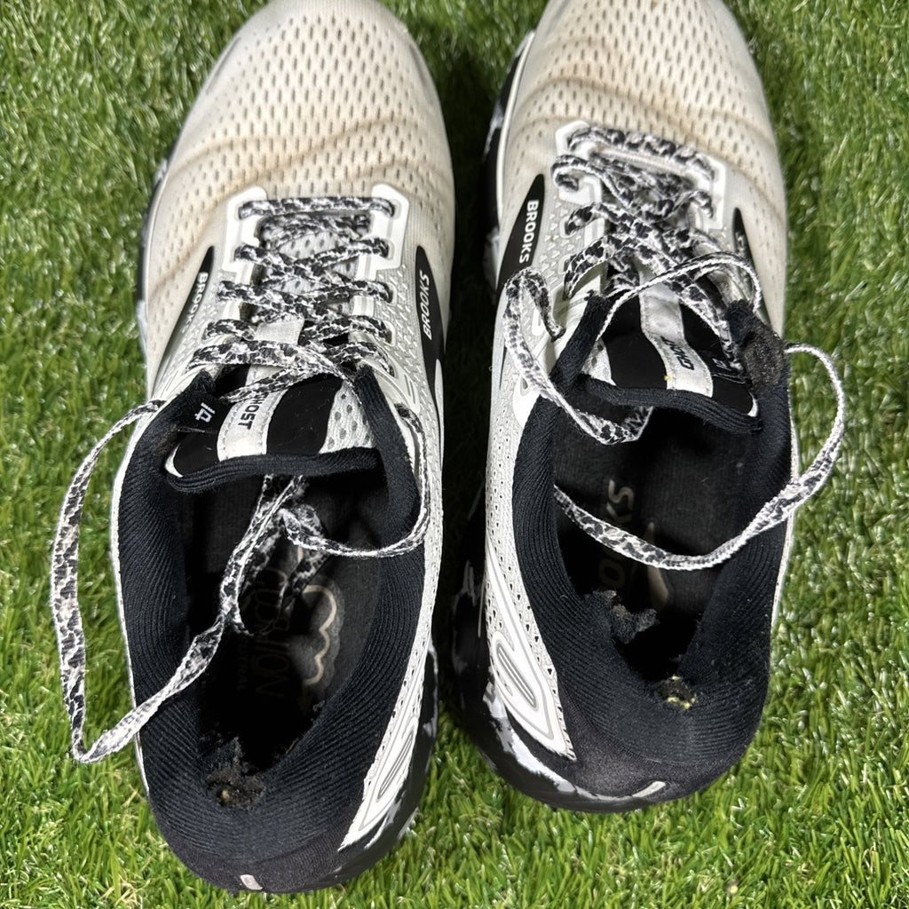 Brooks Ghost 14 Gray Black Womens Size 10 1203561B135 Running Shoes Sneakers