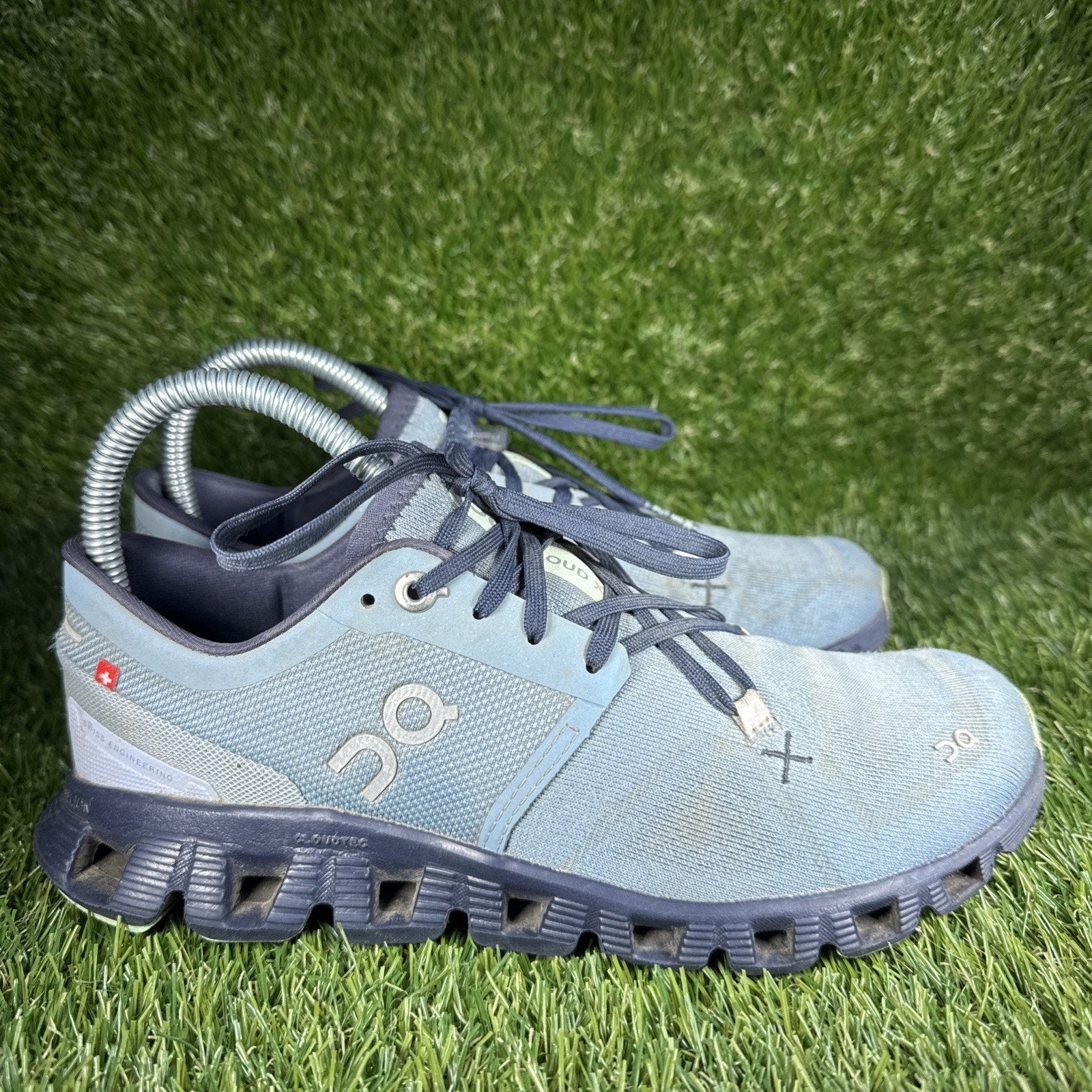 ON Cloud X3 Sneaker Womens 6.5 Shoes Wash Ink Blue US Running Performance
