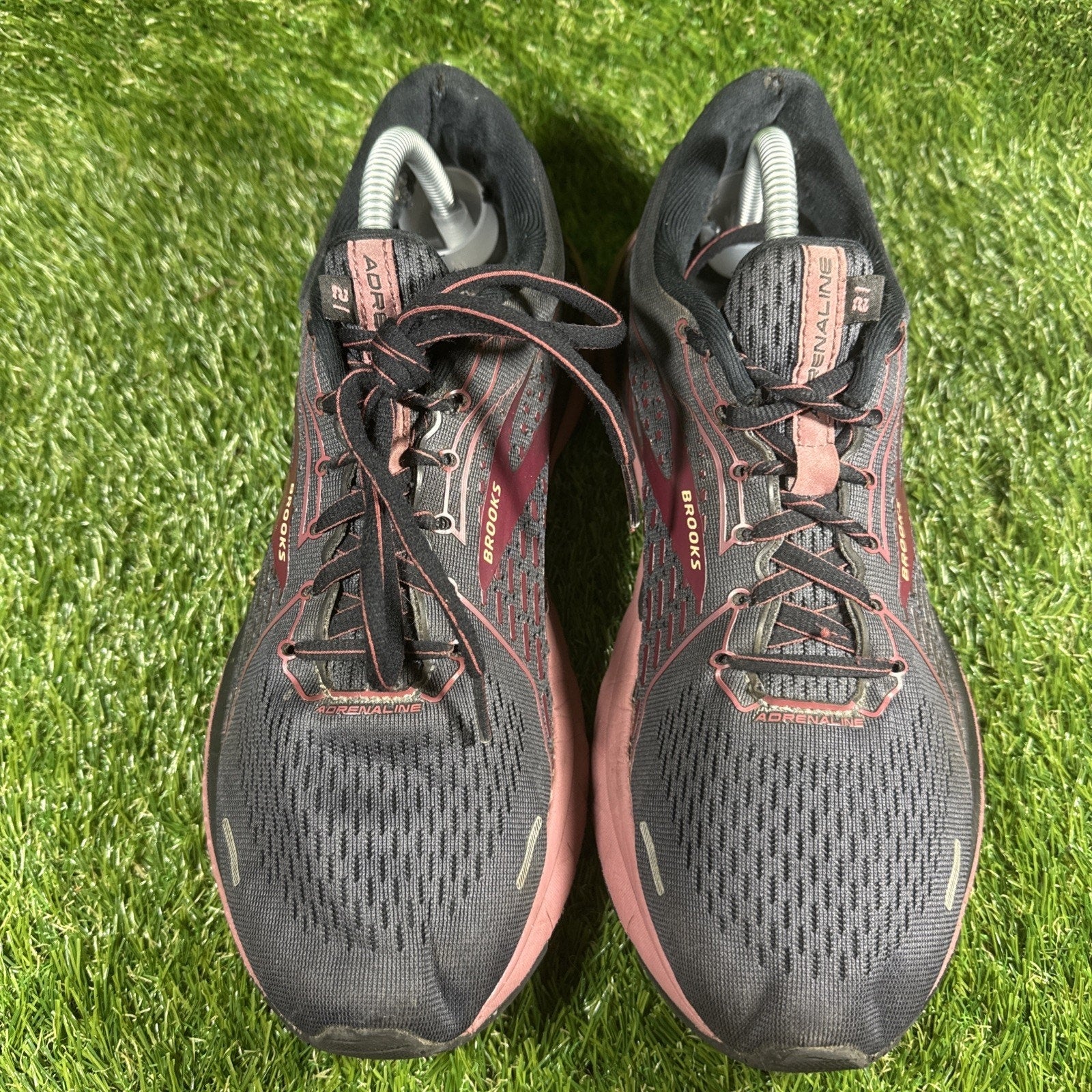 Brooks Adrenaline GTS 21 Women’s Running Shoes Size 11 Black & Pink Sneakers