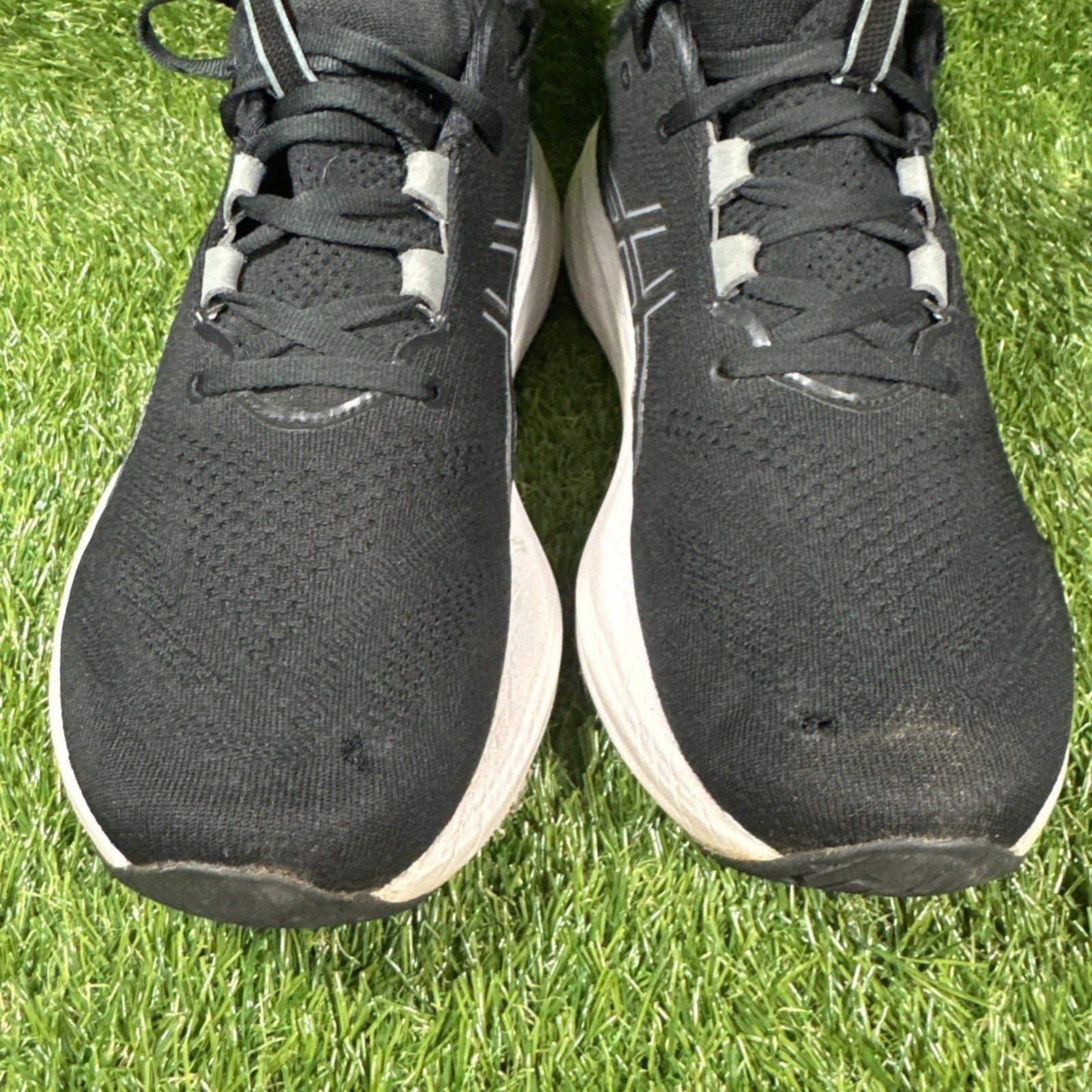 Asics Gel Nimbus 26 Shoes Mens Size 10 Black Graphic Grey Running Sneakers