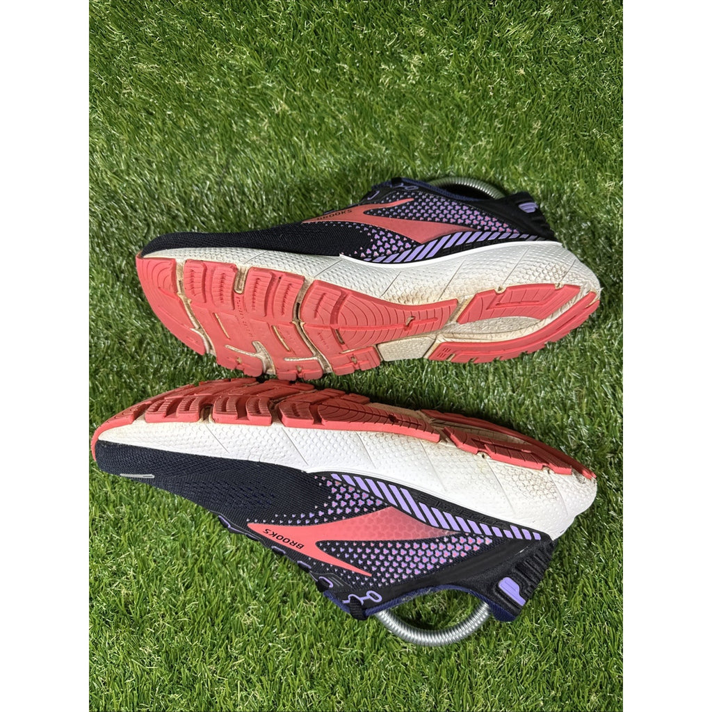 Brooks Adrenaline GTS 22 Women 8.5 Shoe Black Purple Running Sneaker 1203531B080