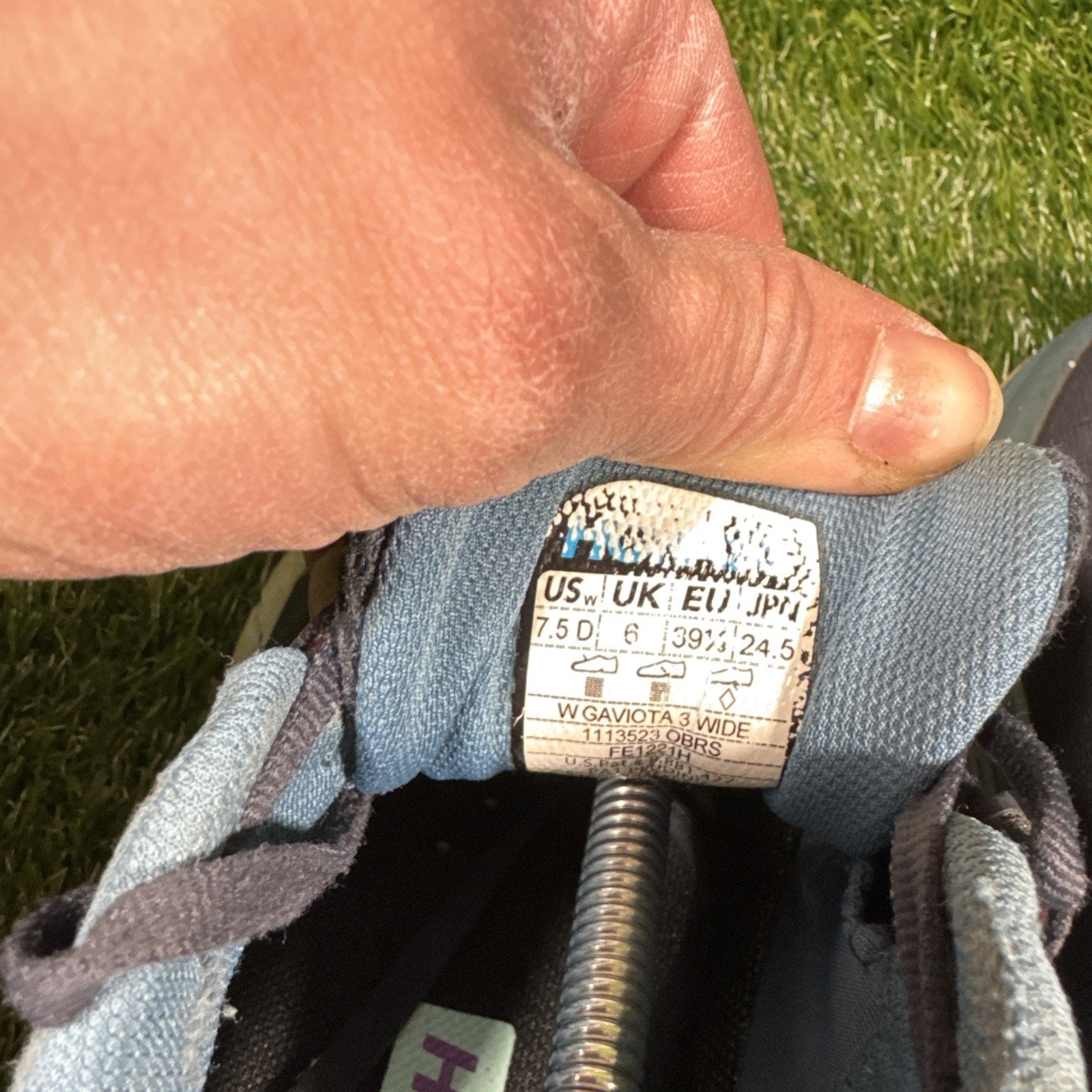 Hoka One One Gaviota 3 Womens Blue Pink Size 7.5D Wide Running Shoes 1113523