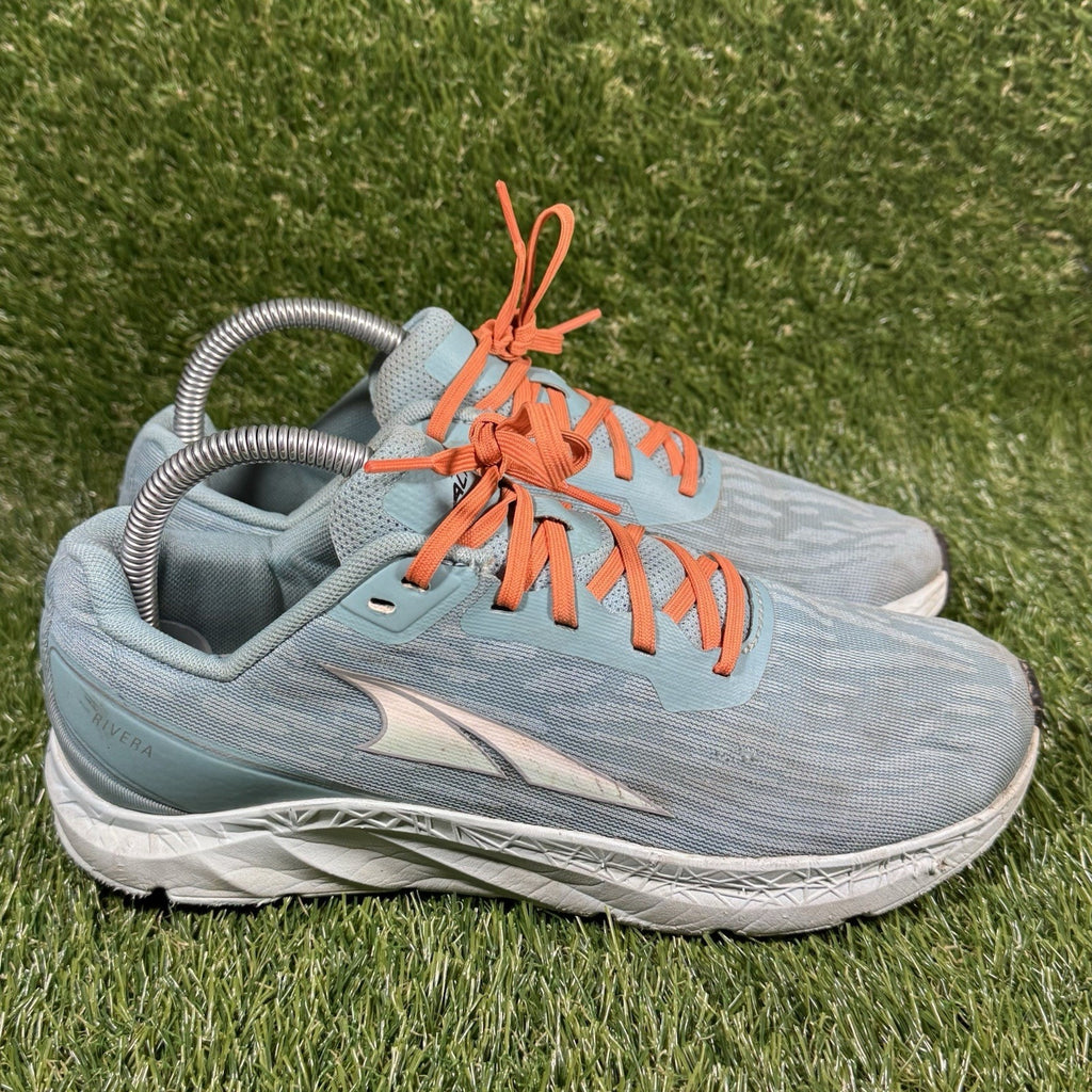 Altra Rivera EGO Womens Size 8 Aloa Blue Orange Running Walking Shoes Sneakers