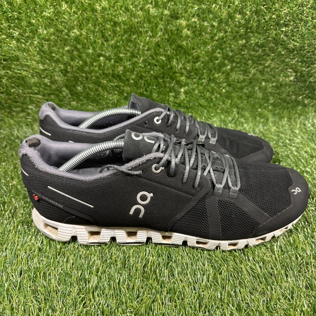 On Cloud 5 Black White Athletic Running Shoes Sneakers Mens 12 US